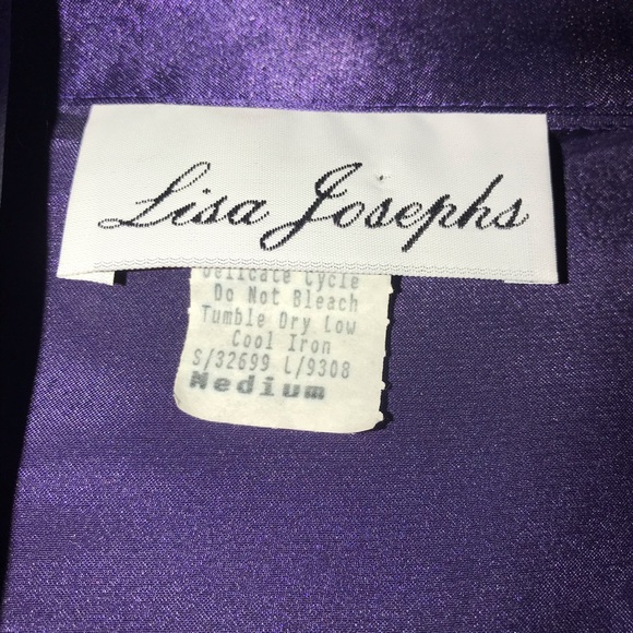 Purple Satin Fancy Blouse - Picture 5 of 8